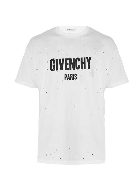 t shirt givenchy weiss|T.